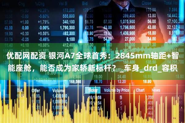 优配网配资 银河A7全球首秀：2845mm轴距+智能座舱，能否成为家轿新标杆？_车身_drd_容积